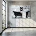 Load image into Gallery viewer, Custom Dog ArtCustom Dog in Bathtub Art - Personalized Pet Portrait for Your Home