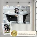 Load image into Gallery viewer, Custom Dog ArtCustom Dog in Bathtub Art - Personalized Pet Portrait for Your Home