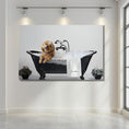 Load image into Gallery viewer, Custom Dog ArtCustom Dog in Bathtub Art | Pet Portrait