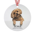 Load image into Gallery viewer, Custom Dog ArtCustom Dog Memorial Photo Ornament | Personalized Dog Loss Gift Keepsake