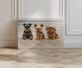 Load image into Gallery viewer, Custom Dog ArtCustom Dog Portrait from Photo, Multi Pet Artwork, Dog Lover Gift, Dog Memorial, Beach Scene, Personalized Dog Art, 3 Dog Art Work