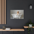 Load image into Gallery viewer, Custom Dog ArtCustom Golden Retriever Dog in Bathtub Art - Perfect Gift for Golden Retriever Moms