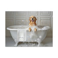 Load image into Gallery viewer, Custom Dog ArtCustom Golden Retriever Dog in Bathtub Art - Perfect Gift for Golden Retriever Moms