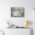 Load image into Gallery viewer, Custom Dog ArtCustom Golden Retriever Dog in Bathtub Art - Perfect Gift for Golden Retriever Moms