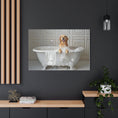 Load image into Gallery viewer, Custom Dog ArtCustom Golden Retriever Dog in Bathtub Art - Perfect Gift for Golden Retriever Moms