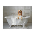 Load image into Gallery viewer, Custom Dog ArtCustom Golden Retriever Dog in Bathtub Art - Perfect Gift for Golden Retriever Moms