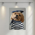 Load image into Gallery viewer, Custom Dog ArtCustom Parisian Dog Portrait - Personalized Pet Art in Elegant Beret