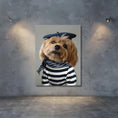 Load image into Gallery viewer, Custom Dog ArtCustom Parisian Dog Portrait - Personalized Pet Art in Elegant Beret