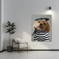 Load image into Gallery viewer, Custom Dog ArtCustom Parisian Dog Portrait - Personalized Pet Art in Elegant Beret