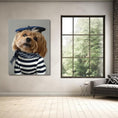 Load image into Gallery viewer, Custom Dog ArtCustom Parisian Dog Portrait - Personalized Pet Art in Elegant Beret