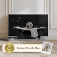 Load image into Gallery viewer, Custom Dog ArtCustom Pet Portriat featuring your Pet in a Dog Bubble Bath Canvas – Adorable Personalized Pet Art