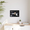 Load image into Gallery viewer, Custom Dog ArtDog Bath Time Framed Art, Pet Lovers Decor, Fun Home Wall Art, Dog Owner Gift, Bubble Bath Canvas, Pet Bathroom Art