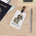 Load image into Gallery viewer, Custom Dog ArtDog Portrait Luggage Tag, Personalize with Photo and Name