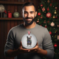 Load image into Gallery viewer, Custom Dog ArtFrench Bulldog Christmas Ornament | Personalized