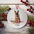 Load image into Gallery viewer, Custom Dog ArtGerman Shepherd Christmas Ornament | Personalized