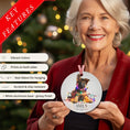Load image into Gallery viewer, Custom Dog ArtGerman Shepherd Puppy Christmas Ornament | Personalized