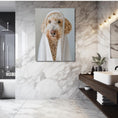 Load image into Gallery viewer, Custom Dog ArtGoldedoodle Spa Canvas Wall Art - Pampered Pup Bathroom Decor