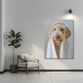 Load image into Gallery viewer, Custom Dog ArtGoldedoodle Spa Canvas Wall Art - Pampered Pup Bathroom Decor