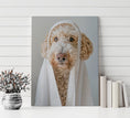 Load image into Gallery viewer, Custom Dog ArtGoldedoodle Spa Canvas Wall Art - Pampered Pup Bathroom Decor