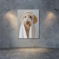 Load image into Gallery viewer, Custom Dog ArtGoldedoodle Spa Canvas Wall Art - Pampered Pup Bathroom Decor