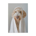 Load image into Gallery viewer, Custom Dog ArtGoldedoodle Spa Canvas Wall Art - Pampered Pup Bathroom Decor