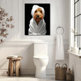 Load image into Gallery viewer, Custom Dog ArtGolden Doodle Spa Canvas Wall Art - Pampered Pup Bathroom Decor