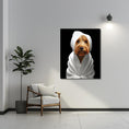Load image into Gallery viewer, Custom Dog ArtGolden Doodle Spa Canvas Wall Art - Pampered Pup Bathroom Decor