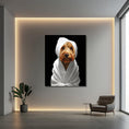 Load image into Gallery viewer, Custom Dog ArtGolden Doodle Spa Canvas Wall Art - Pampered Pup Bathroom Decor