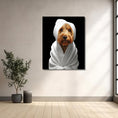 Load image into Gallery viewer, Custom Dog ArtGolden Doodle Spa Canvas Wall Art - Pampered Pup Bathroom Decor