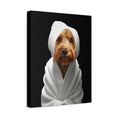 Load image into Gallery viewer, Custom Dog ArtGolden Doodle Spa Canvas Wall Art - Pampered Pup Bathroom Decor