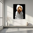 Load image into Gallery viewer, Custom Dog ArtGolden Doodle Spa Canvas Wall Art - Pampered Pup Bathroom Decor