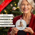 Load image into Gallery viewer, Custom Dog ArtGolden Retriever Christmas Ornament | Personalized