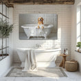Load image into Gallery viewer, Custom Dog Art Golden Retriever Wall Art: Personalized Bathtub Print for Dog Lovers | CustomDogArt.com | 2024