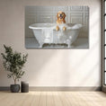 Load image into Gallery viewer, Custom Dog Art Golden Retriever Wall Art: Personalized Bathtub Print for Dog Lovers | CustomDogArt.com | 2024