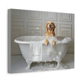 Load image into Gallery viewer, Custom Dog Art Golden Retriever Wall Art: Personalized Bathtub Print for Dog Lovers | CustomDogArt.com | 2024