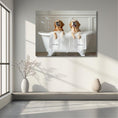 Load image into Gallery viewer, Custom Dog ArtGolden Retrievers in Bubble Bath Art - Personalized Golden Retriever Bath Print on Canvas
