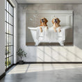 Load image into Gallery viewer, Custom Dog ArtGolden Retrievers in Bubble Bath Art - Personalized Golden Retriever Bath Print on Canvas