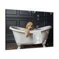 Load image into Gallery viewer, Custom Dog Art Goldendoodle Bath Art | Personalized Goldendoodle Gift | CustomDogArt.com | 2024