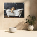 Load image into Gallery viewer, Custom Dog Art Goldendoodle Bath Art | Personalized Goldendoodle Gift | CustomDogArt.com | 2024
