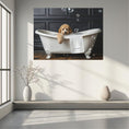 Load image into Gallery viewer, Custom Dog Art Goldendoodle Bath Art | Personalized Goldendoodle Gift | CustomDogArt.com | 2024