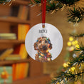 Load image into Gallery viewer, Custom Dog ArtGoldendoodle Christmas Ornament | Personalized