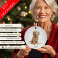 Load image into Gallery viewer, Custom Dog ArtGoldendoodle Christmas Ornament | Personalized
