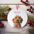 Load image into Gallery viewer, Custom Dog ArtGoldendoodle Christmas Ornament | Personalized