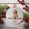 Load image into Gallery viewer, Custom Dog ArtGoldendoodle Christmas Ornament | Personalized