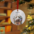Load image into Gallery viewer, Custom Dog ArtGoldendoodle Christmas Ornament | Personalized