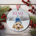 Load image into Gallery viewer, oldendoodle Christmas Ornament – Durable White Aluminum, Festive Holiday Decor, Scratch-Resistant, Perfect for Dog Lovers