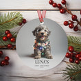 Load image into Gallery viewer, Custom Dog ArtGoldendoodle Puppy Christmas Ornament | Personalized