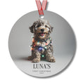 Load image into Gallery viewer, Custom Dog ArtGoldendoodle Puppy Christmas Ornament | Personalized