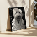 Load image into Gallery viewer, Custom Dog ArtGoldendoodle Spa Art Black and White Print – Adorable Dog Wall Decor, Bath Time Funny Dog Poster, Grooming Gift, Cute Goldendoodle Gift for Dog Lovers