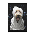 Load image into Gallery viewer, Custom Dog ArtGoldendoodle Spa Art Print – Adorable Dog Wall Decor, Bath Time Funny Dog Poster, Grooming Gift, Cute Goldendoodle Gift for Dog Lovers